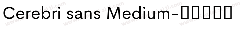 Cerebri sans Medium字体转换